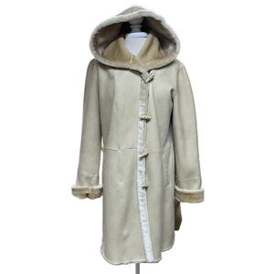 Vintage Jones New York Women’s Beige‎ Long Winter Jacket Size Medium